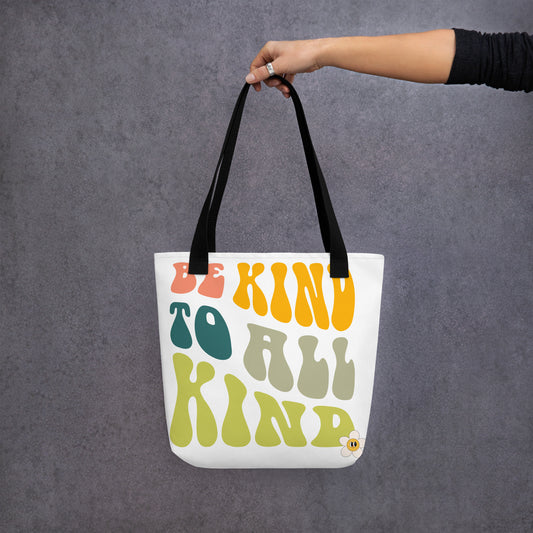 Be Kind to All Canvas Tote Bag- Stylish, Eco-Friendly Everyday Carry
