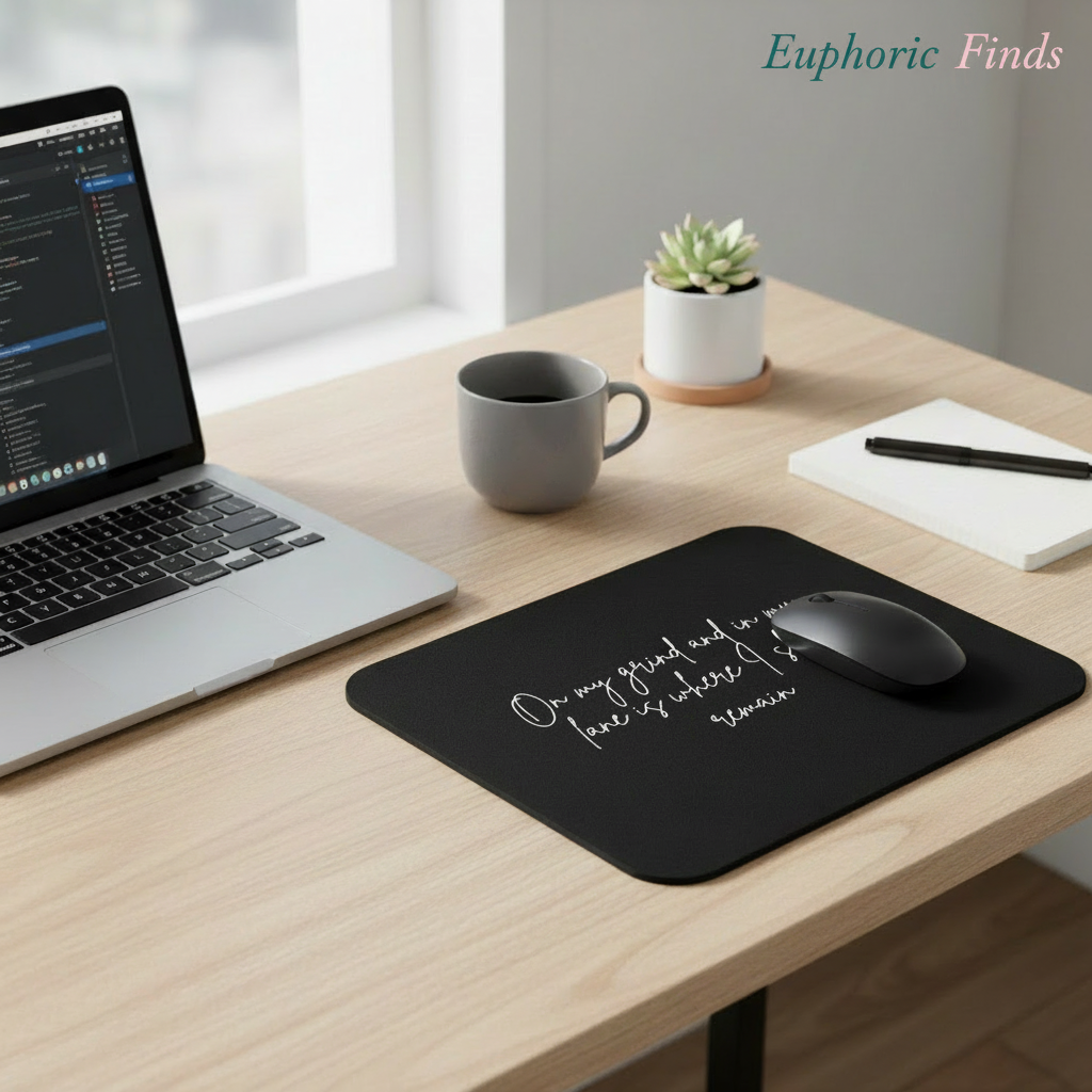 On My Grind and in My Lane Mouse Pad – Motivational Office Decor
