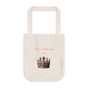 Mom -A Title Above Queen Tote Bag- Organic Canvas Shoulder Bag for Moms