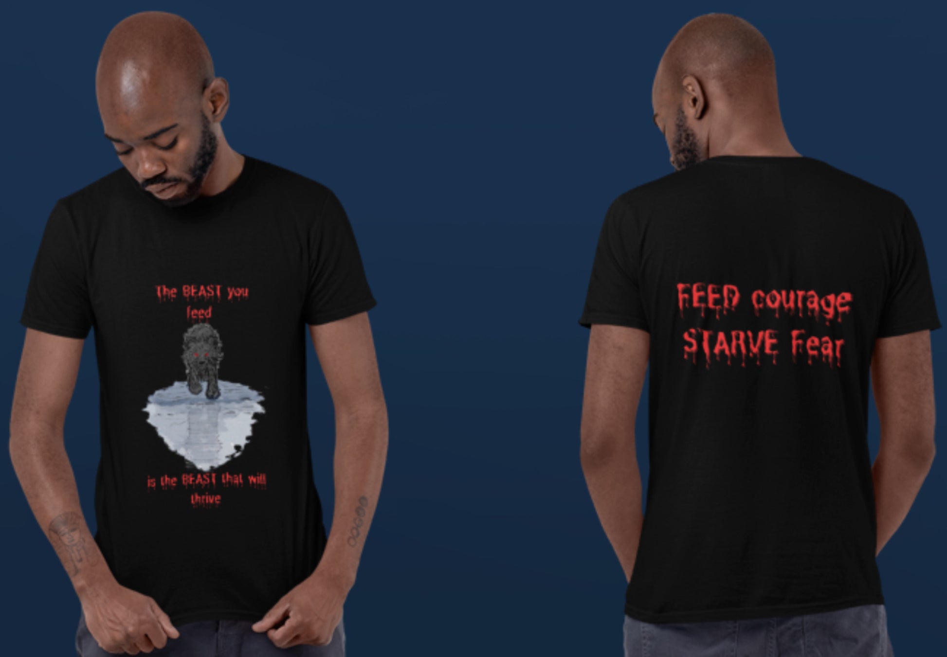“The Beast You Feed” Motivational Tee