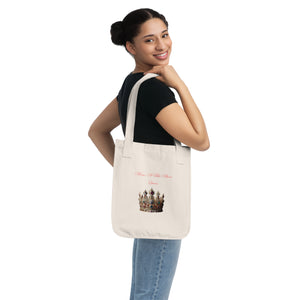 Mom -A Title Above Queen Tote Bag- Organic Canvas Shoulder Bag for Moms