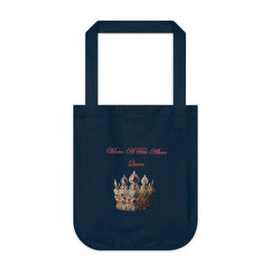 Mom -A Title Above Queen Tote Bag- Organic Canvas Shoulder Bag for Moms