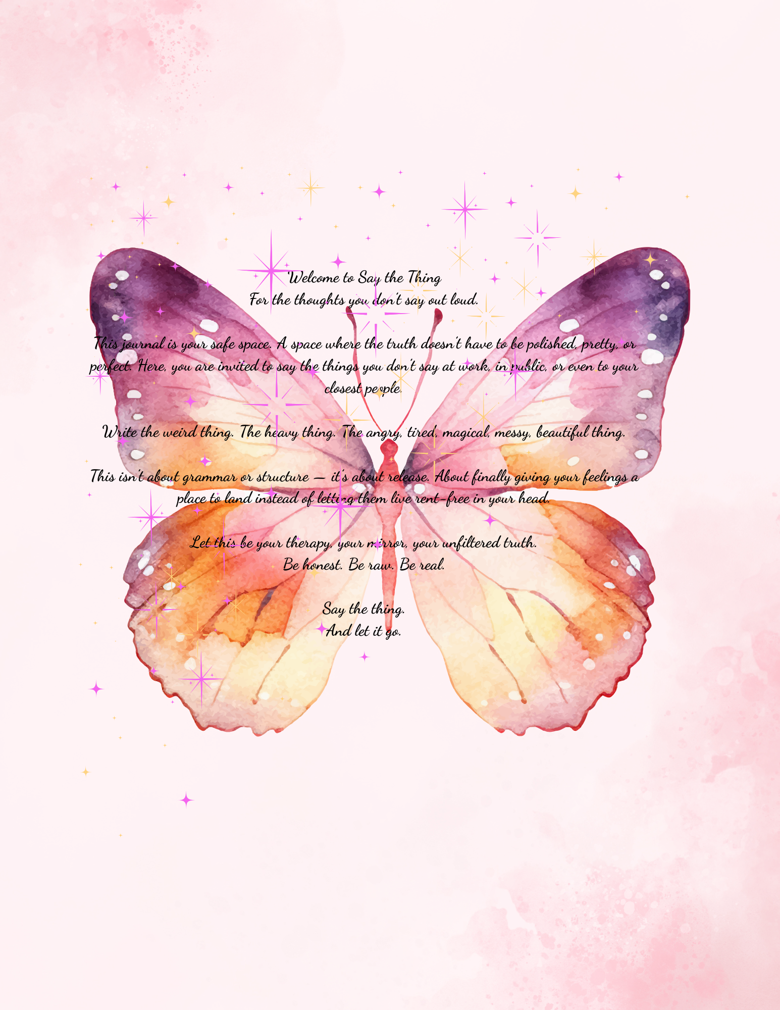 Say The Thing Journal