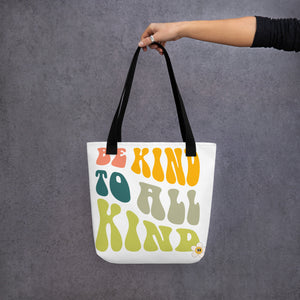 Be Kind to All Canvas Tote Bag- Stylish, Eco-Friendly Everyday Carry