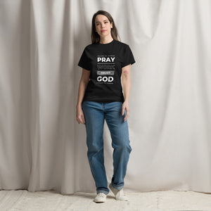 Pray Work Trust God Motivational T-Shirt