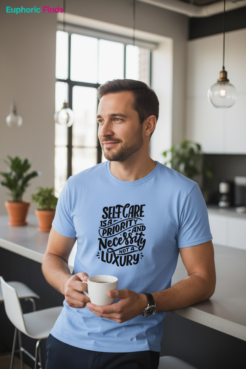 Self Care Is a Necessity Unisex T-Shirt | Motivational Self Care Tee