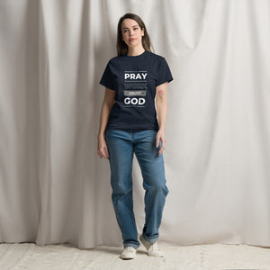 Pray Work Trust God Motivational T-Shirt