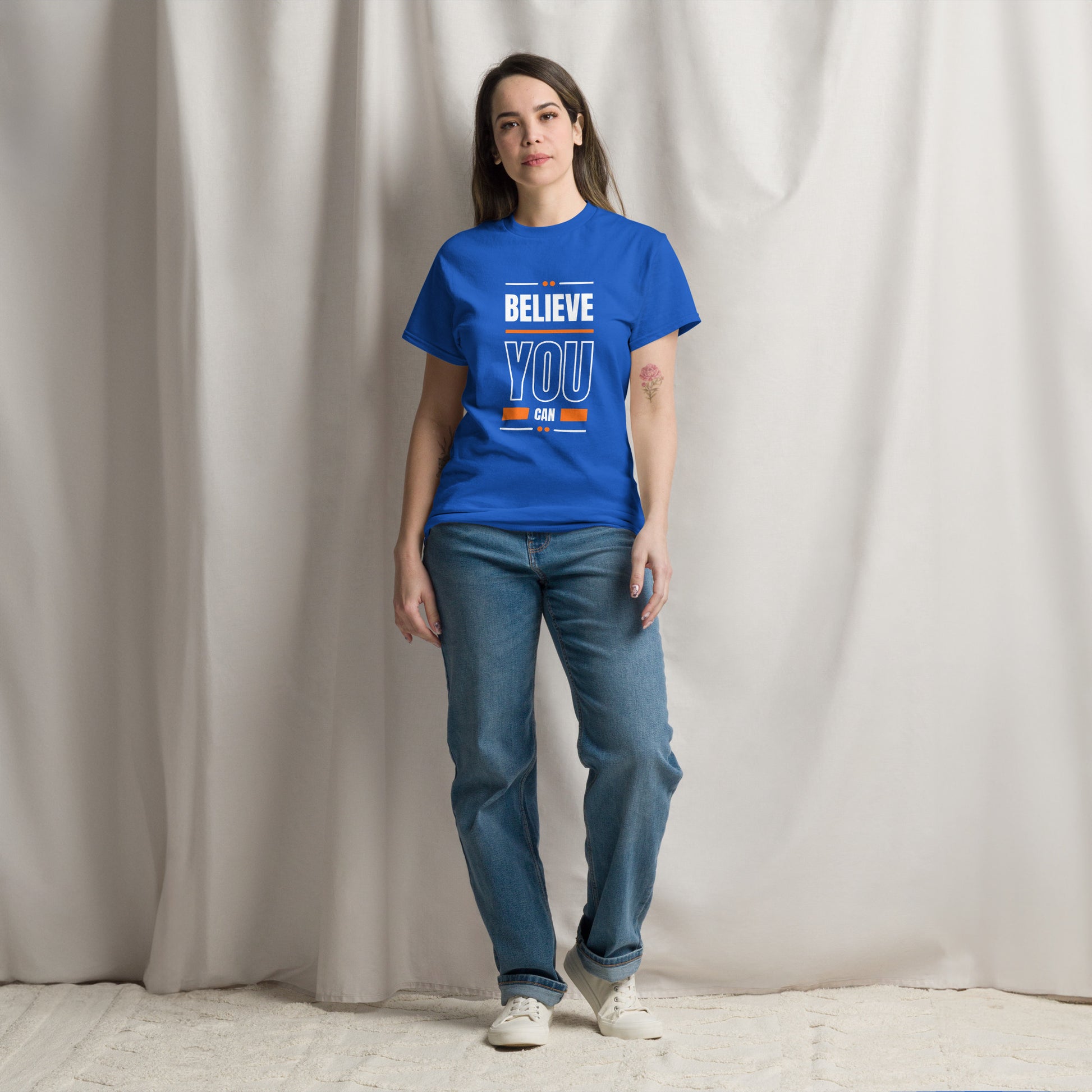 Believe You Can Motivational Unisex T-Shirt- Positive Affirmation Tee
