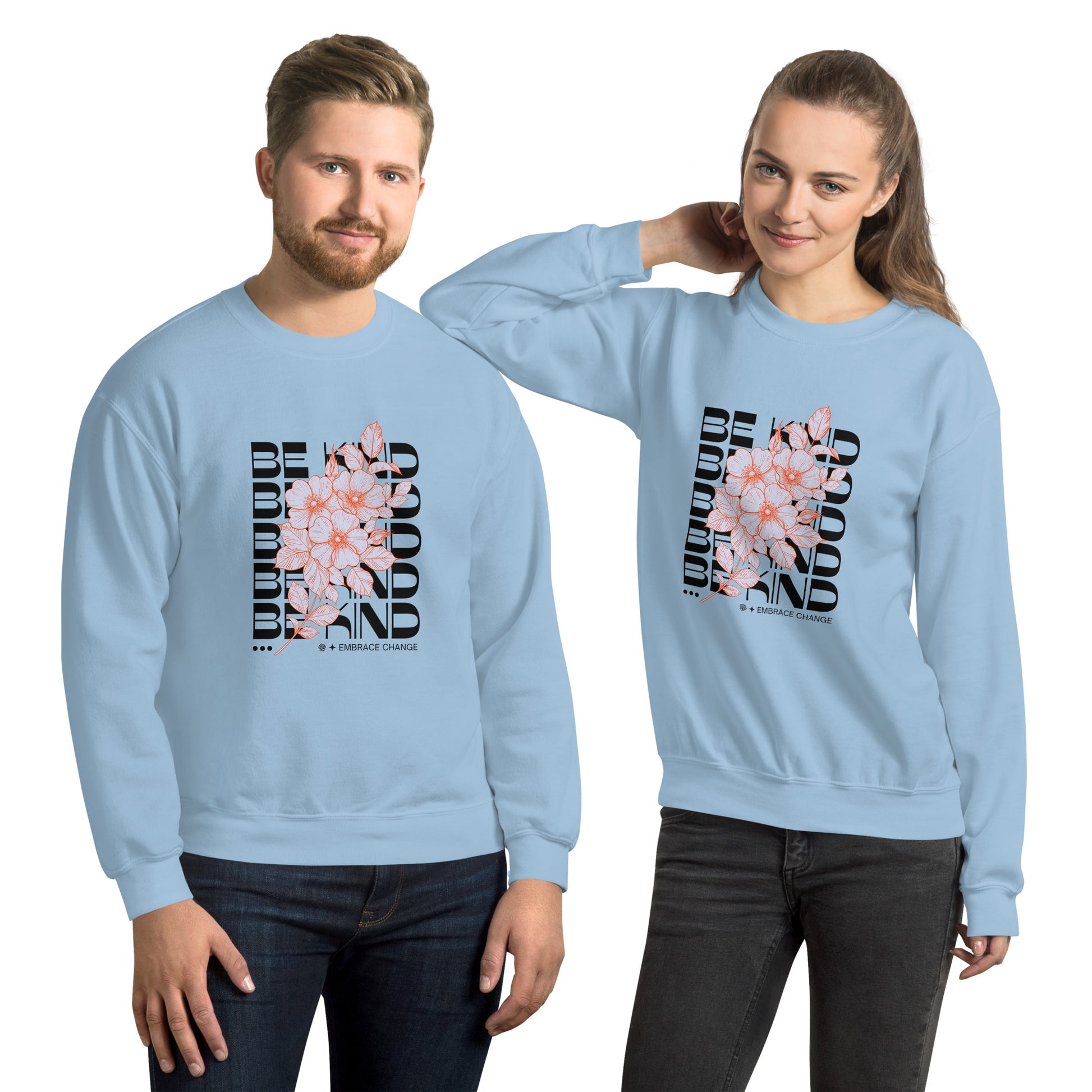 Be Kind Unisex Sweatshirt - Cozy Inspirational Pullover for Everyday Positivity