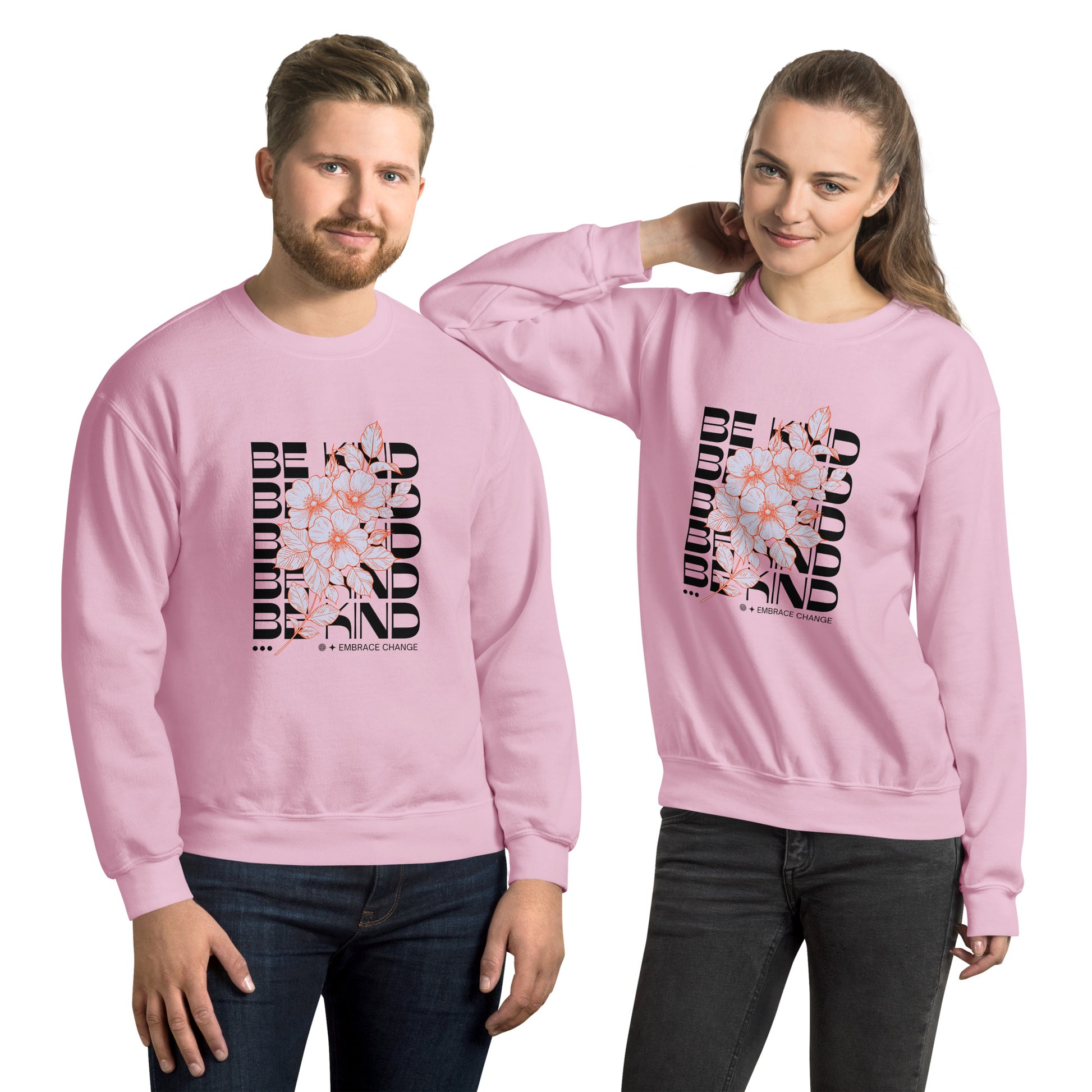 Be Kind Unisex Sweatshirt - Cozy Inspirational Pullover for Everyday Positivity