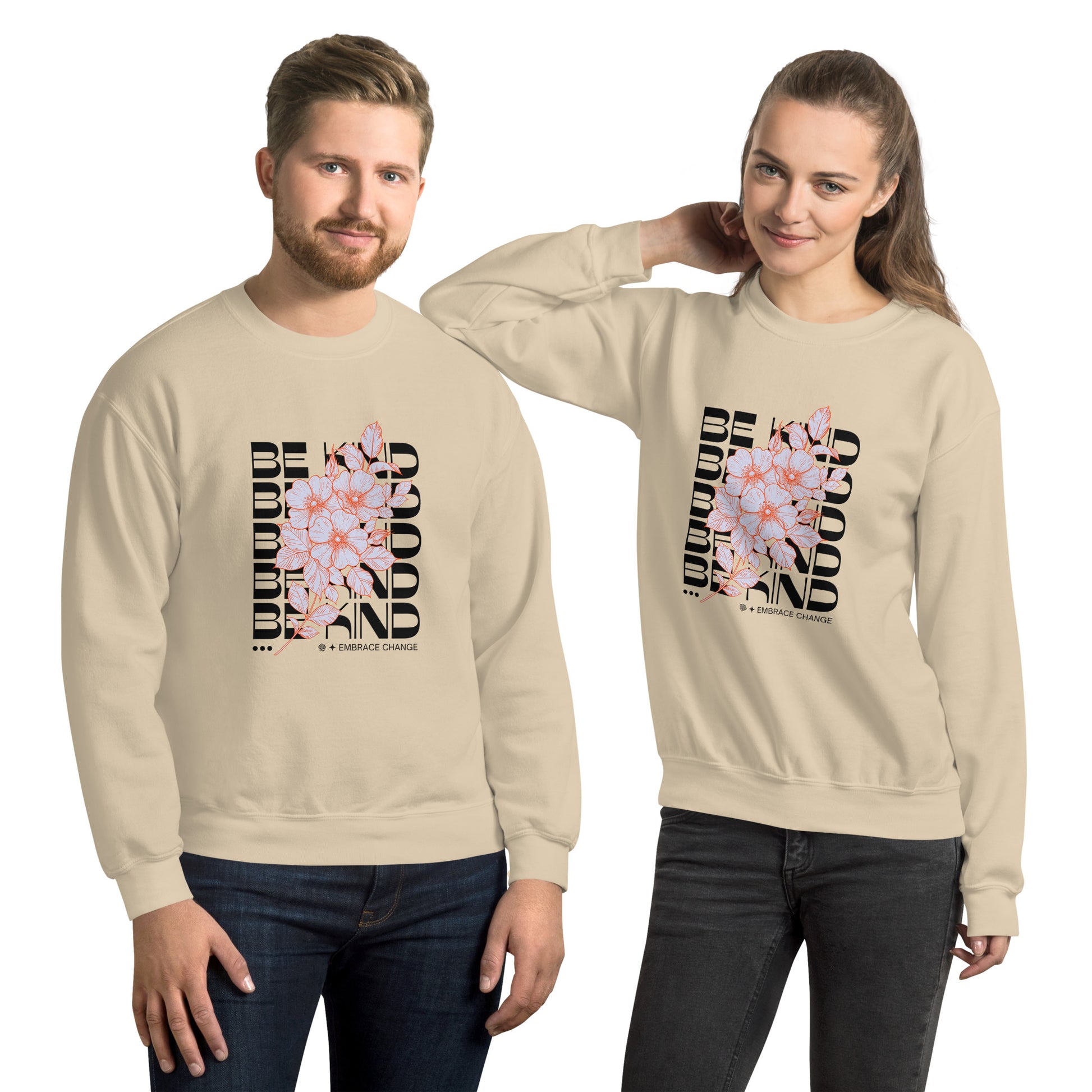 Be Kind Unisex Sweatshirt - Cozy Inspirational Pullover for Everyday Positivity