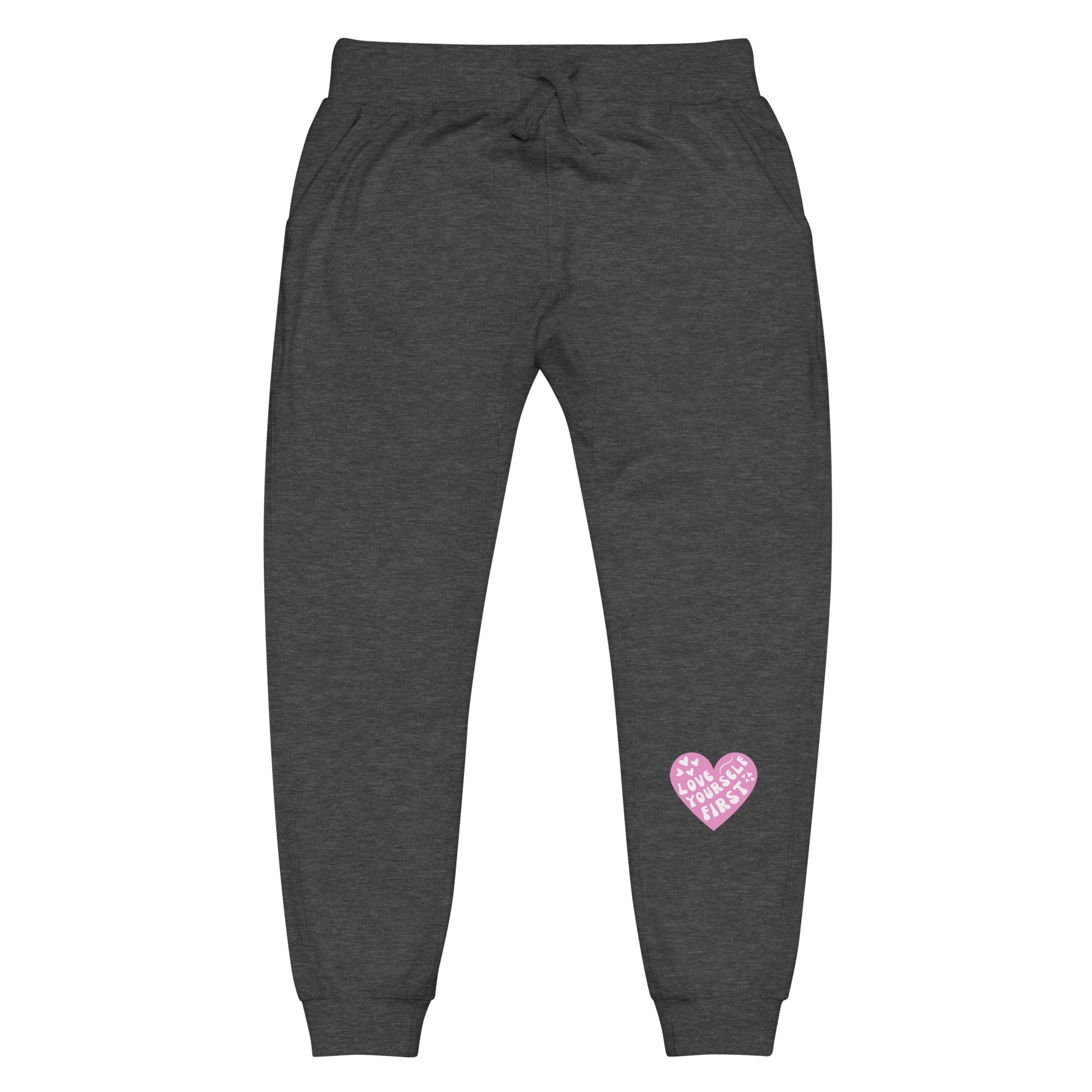 Love Yourself First Motivational Heart Joggers