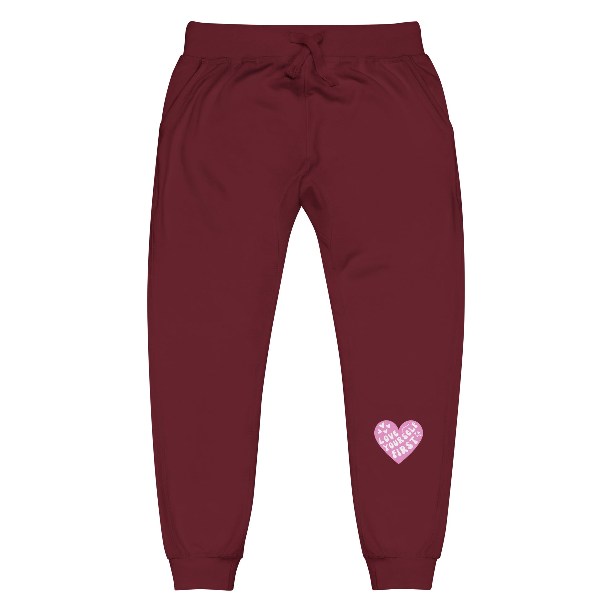Love Yourself First Motivational Heart Joggers