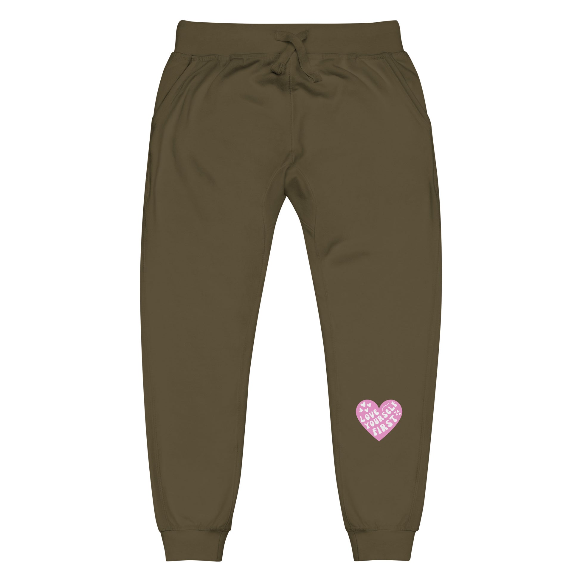 Love Yourself First Motivational Heart Joggers