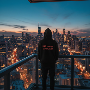 The Beast You Feed Motivational Hoodie  – Feed Courage, Starve Fear