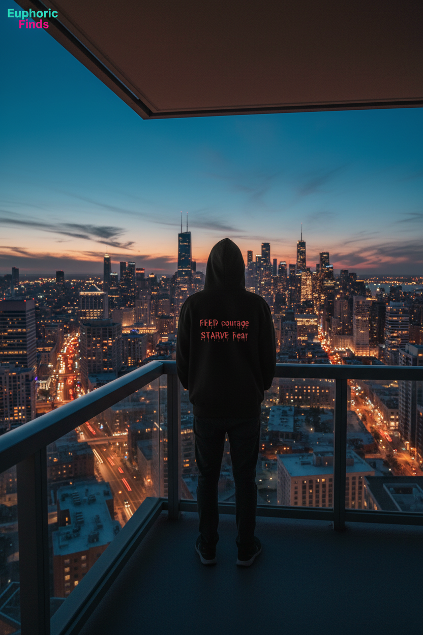 The Beast You Feed Motivational Hoodie  – Feed Courage, Starve Fear