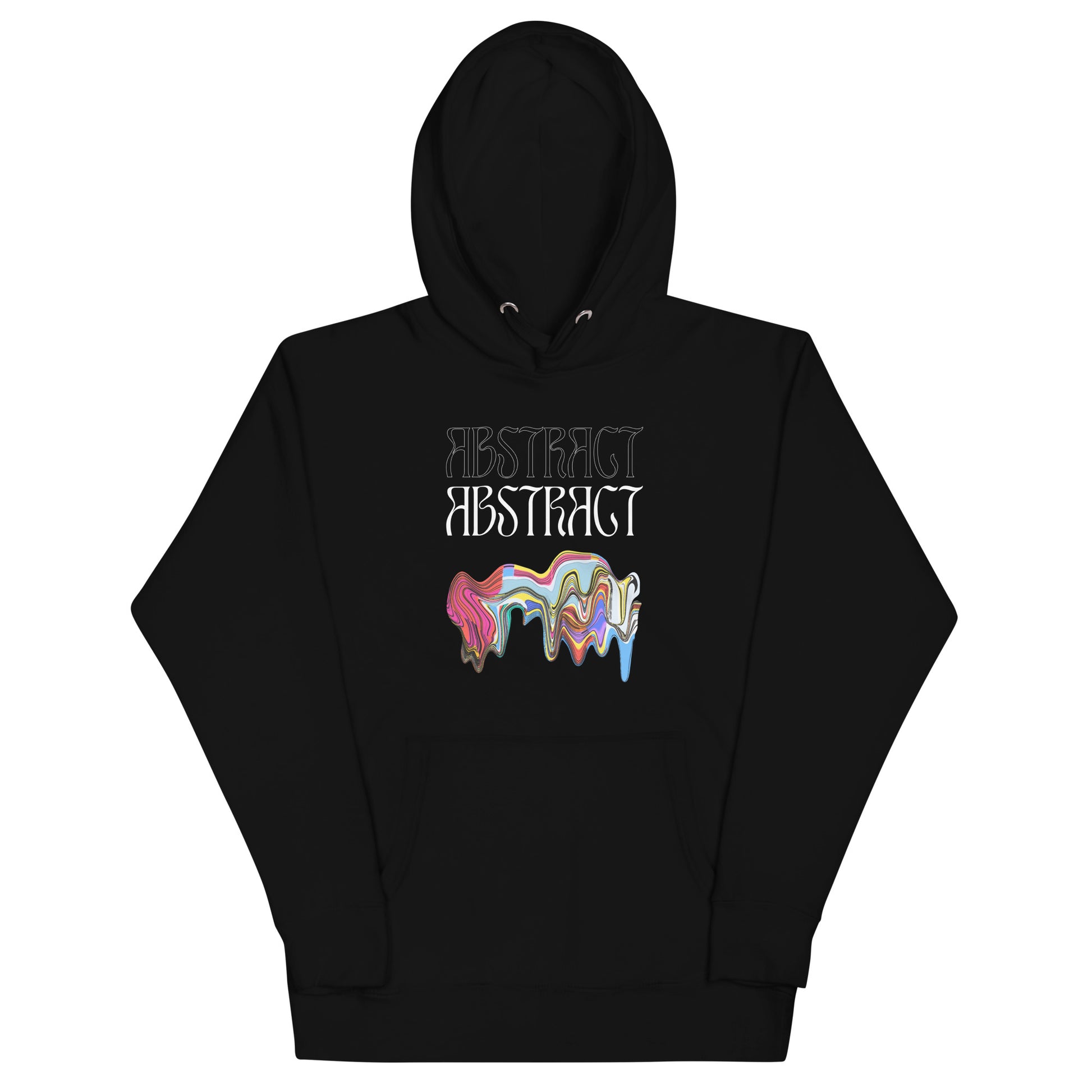 Abstract Unisex Hoodie- Colorful Art-Inspired Streetwear