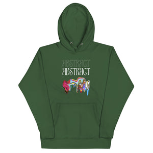 Abstract Unisex Hoodie- Colorful Art-Inspired Streetwear