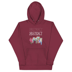 Abstract Unisex Hoodie- Colorful Art-Inspired Streetwear