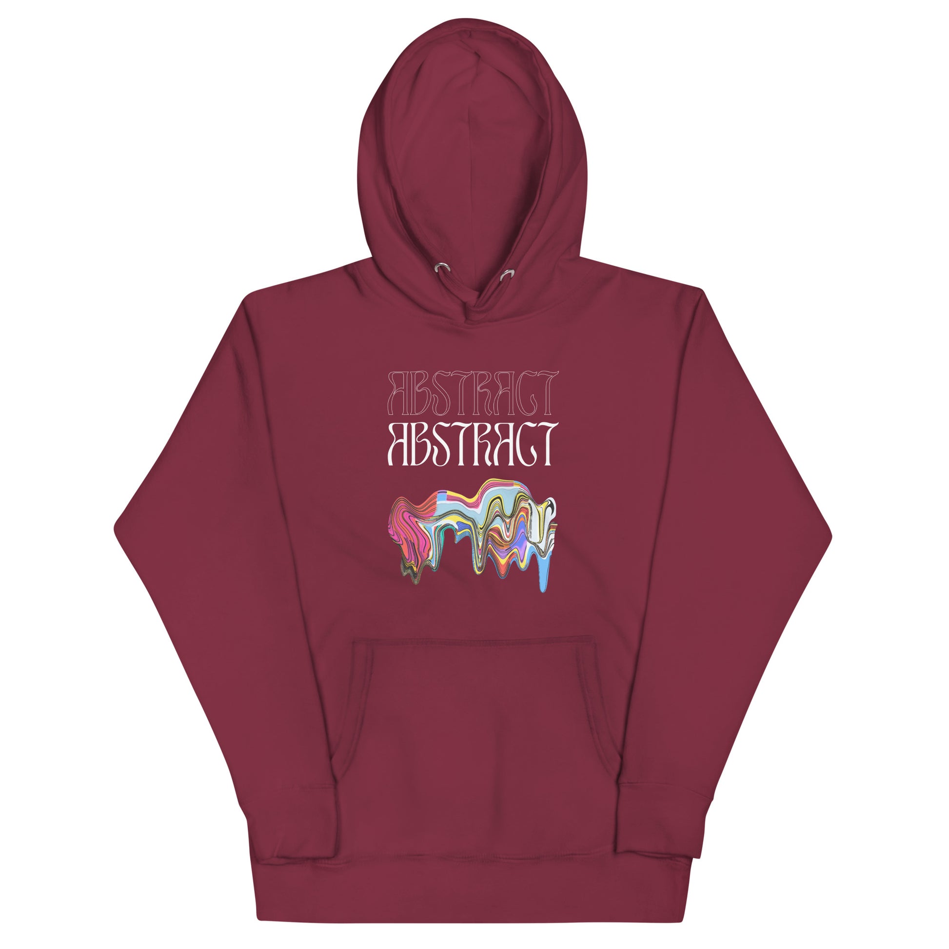 Abstract Unisex Hoodie- Colorful Art-Inspired Streetwear
