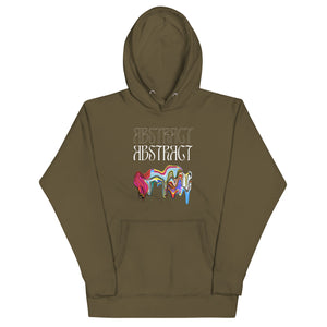 Abstract Unisex Hoodie- Colorful Art-Inspired Streetwear