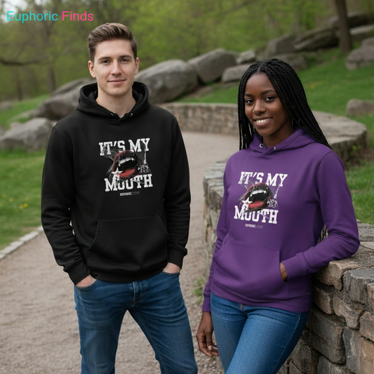 It's My Mouth Hoodie -Bold Statement Graphic Hoodie