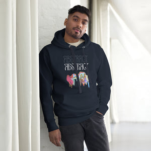 Abstract Unisex Hoodie- Colorful Art-Inspired Streetwear