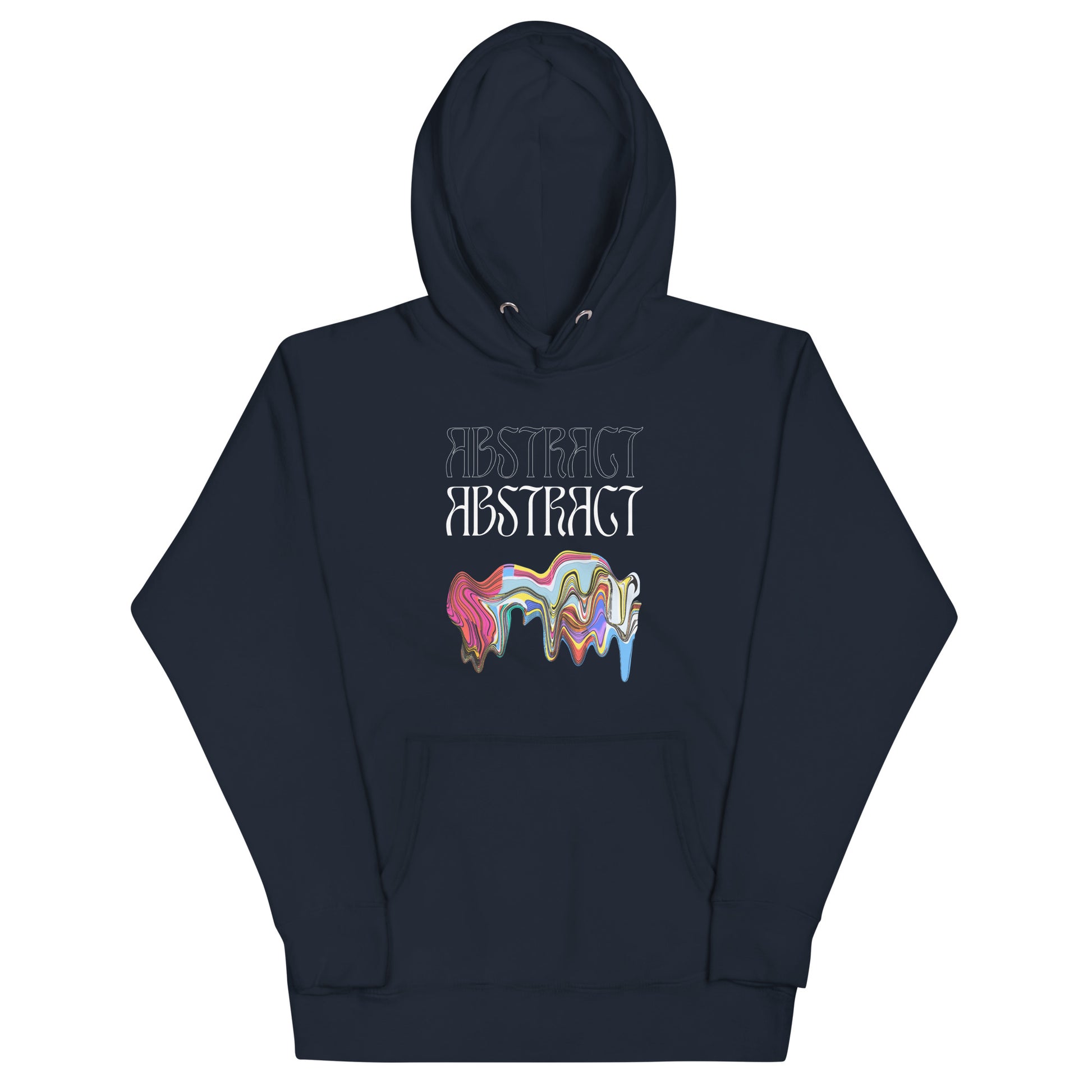 Abstract Unisex Hoodie- Colorful Art-Inspired Streetwear
