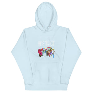 Abstract Unisex Hoodie- Colorful Art-Inspired Streetwear