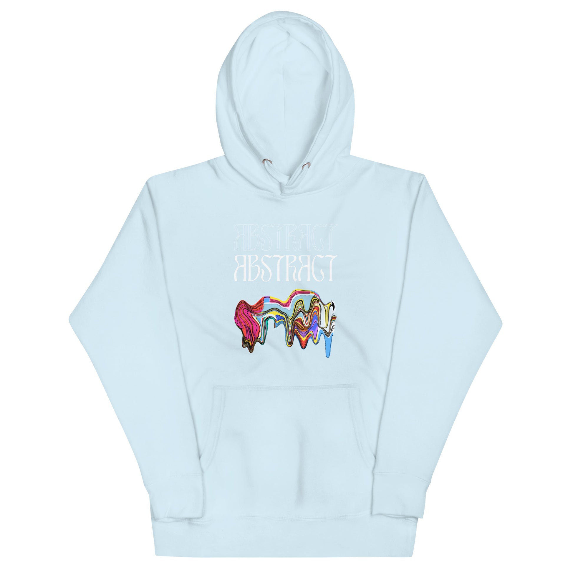 Abstract Unisex Hoodie- Colorful Art-Inspired Streetwear