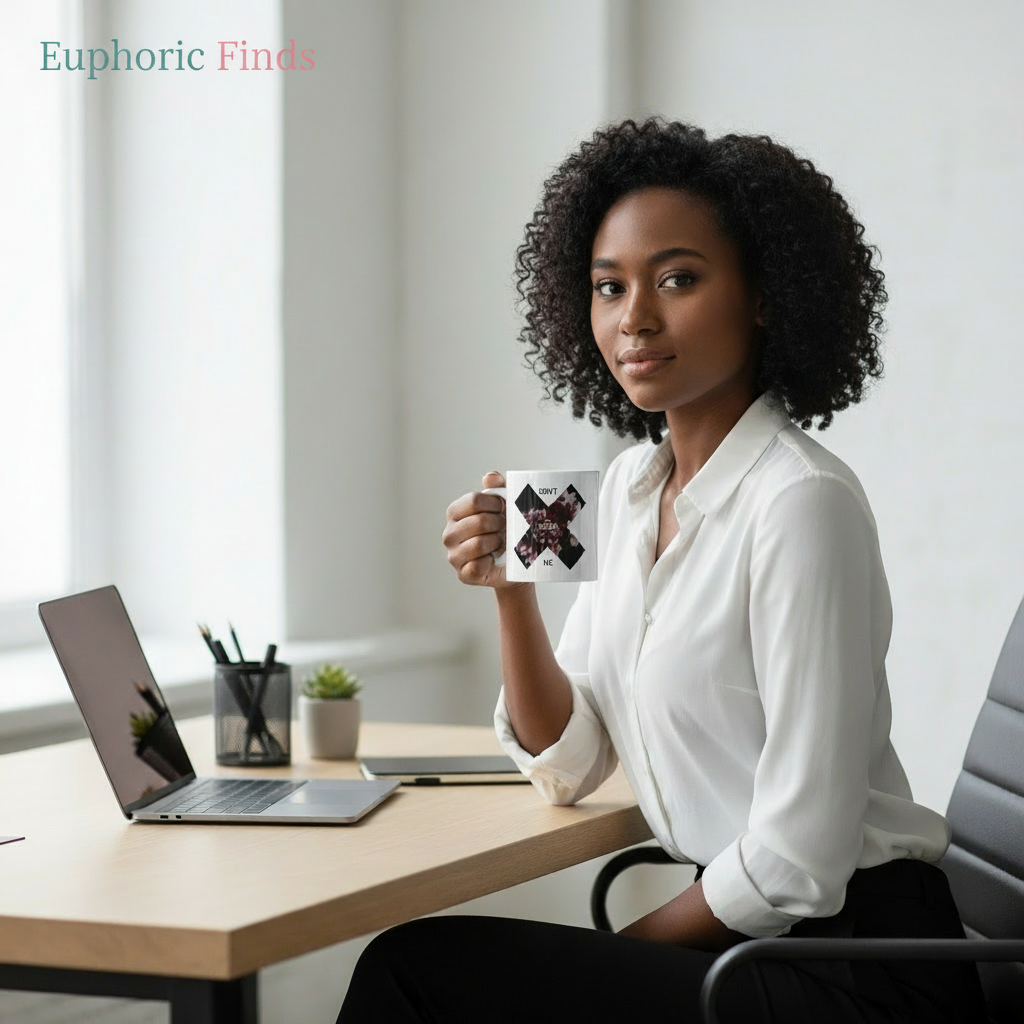 Don't Cross Me Mug-A Bold Floral Statement For Your Daily Sip